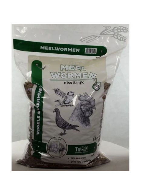 Tijssen Meelwormen - Kippenvoer - 5 kg