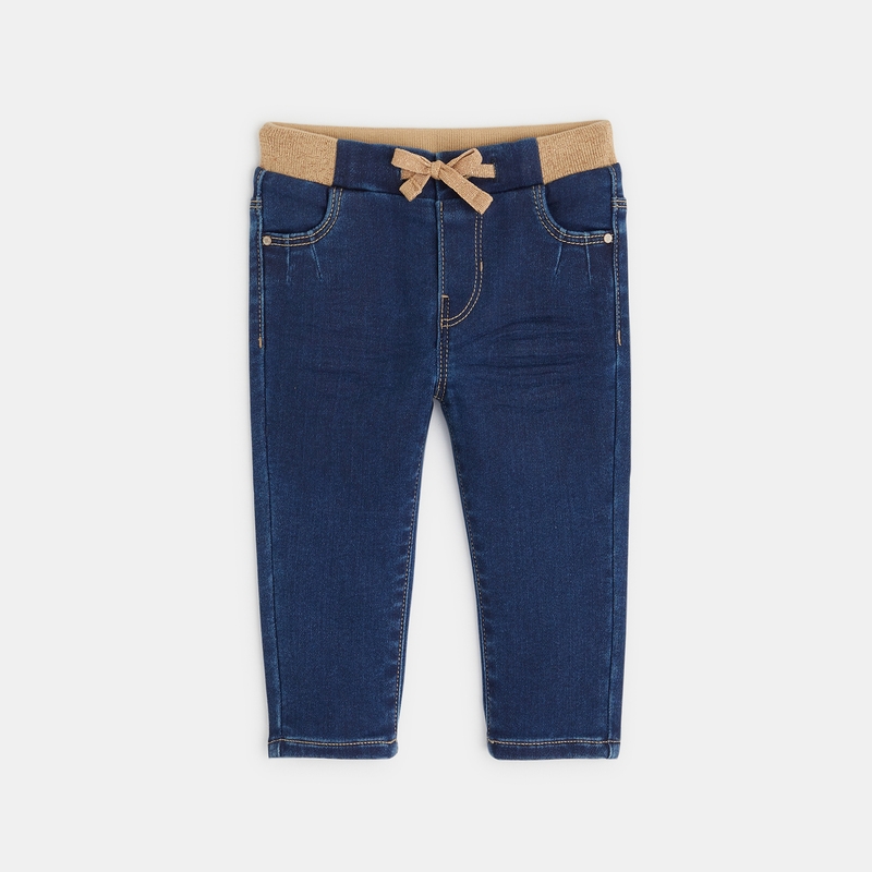 Pantalon jegging denim bleu bébé fille