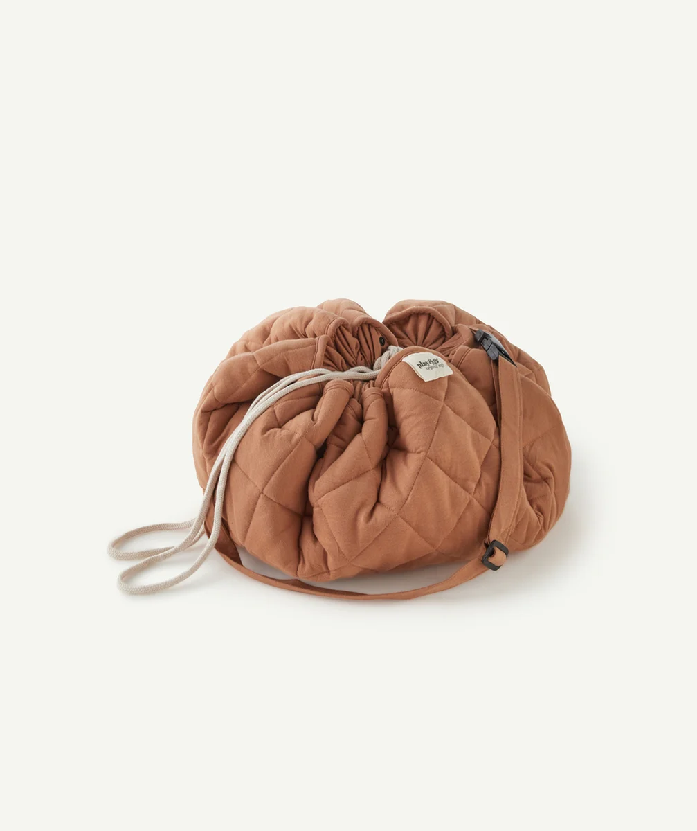 PLAY&GOTAPIS D'ÉVEIL MARRON EN COTON BIO BÉBÉ