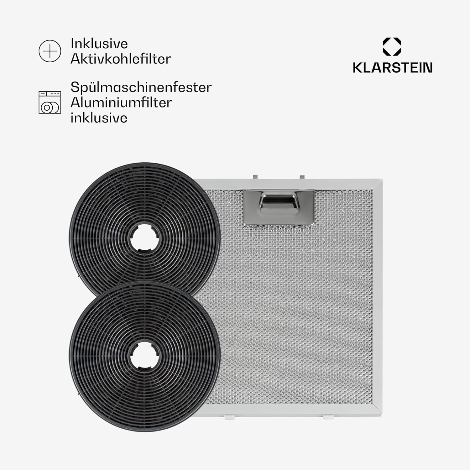 Klarstein Skyfall Smart Dunstabzugshaube - freihängede Abzugshaube, Dunstabzugshaube Umluft/Abluft, App- und Gestensteuerung, 45 x 42 cm (ØxB), 402 m³/h, 200 W, 3 Stufen, LED-Beleuchtung, gold