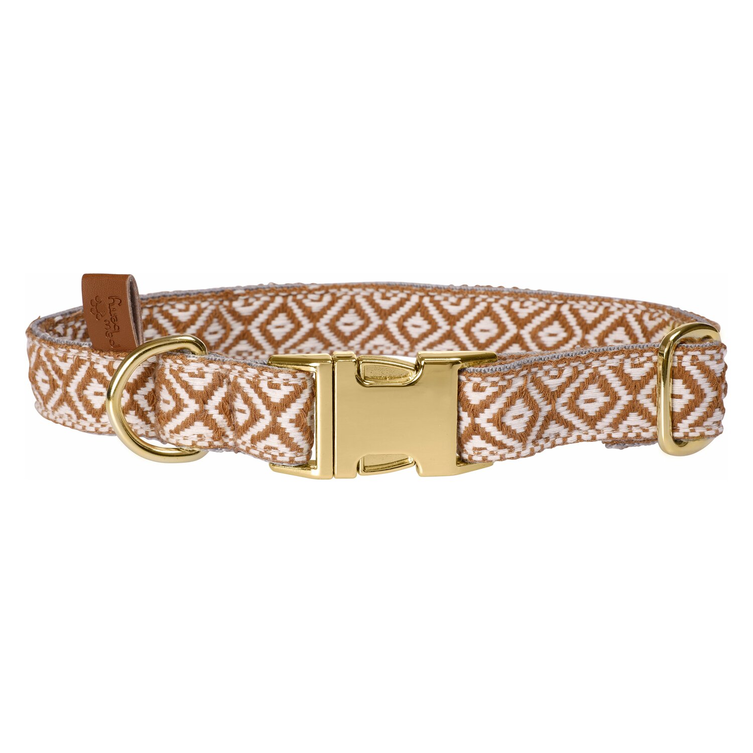 pawberry Hundehalsband Sendai  - caramel/white