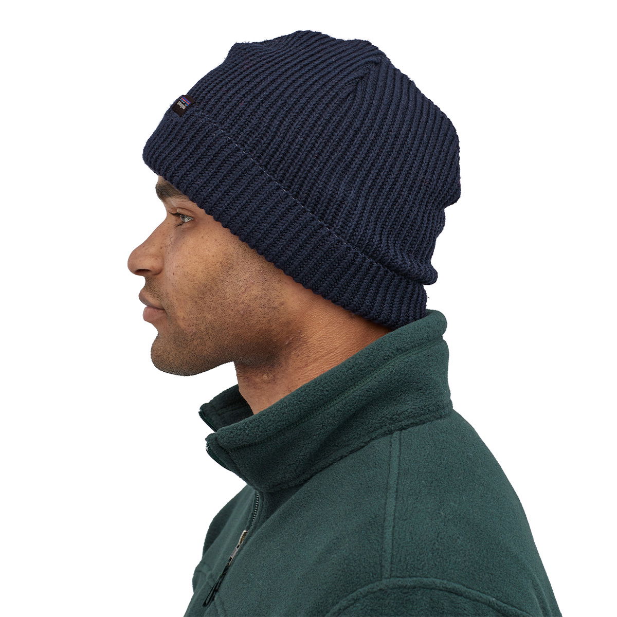 Patagonia Fishermans Rolled Beanie (Navy Blue)