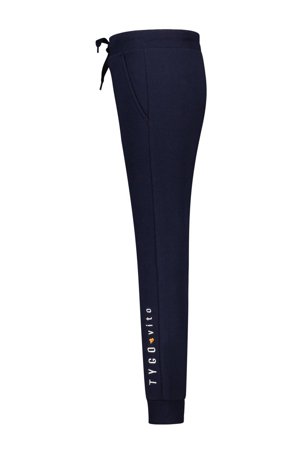 TYGO & vito regular fit joggingbroek donkerblauw