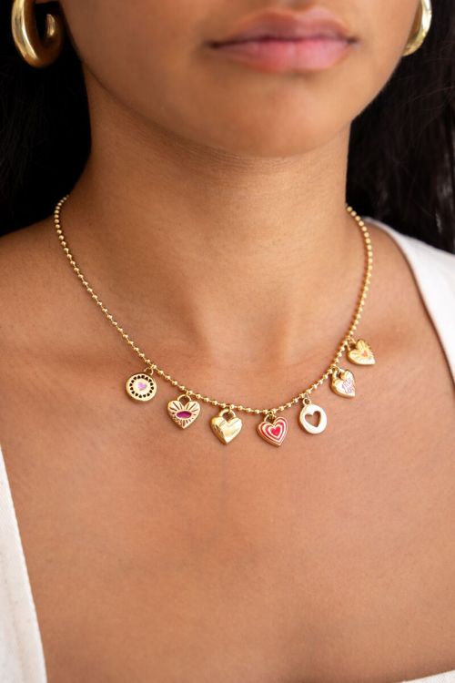 Candy ketting met multikleur bedels
