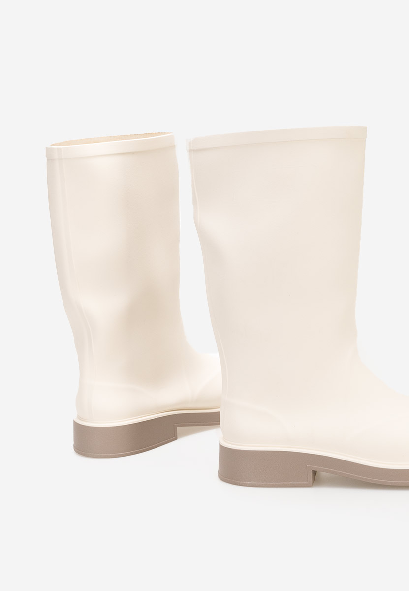 Bottes en caoutchouc blanches Vanera