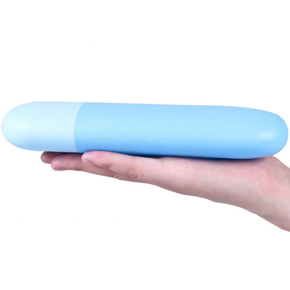 (19.5x6cm) Reise Zahnbürste / Zahnpasta Behälter Hygiene Aufbewahrungsbox - Rosa