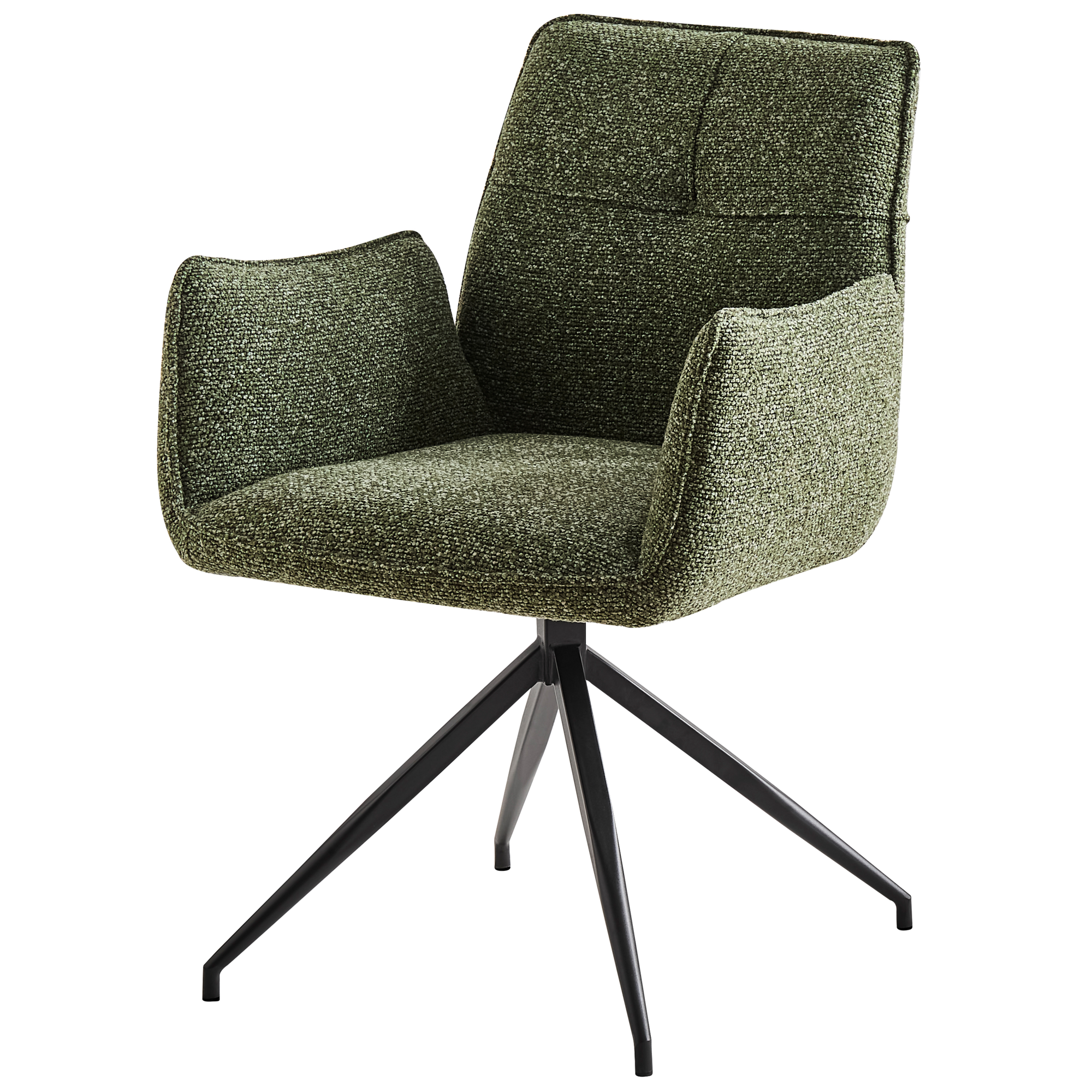 Alice draaistoel stof groen