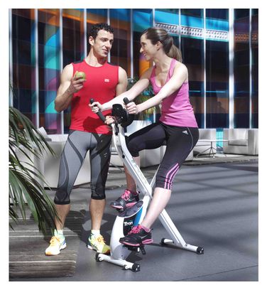 Vélo d'appartement pliable TRON FI012 roue d'inertie de 8 Kg. Ecran LCD