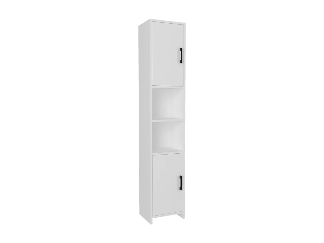 Meuble colonne de cuisine Rautrina 180 x 35 x 30 cm blanc [en.casa]