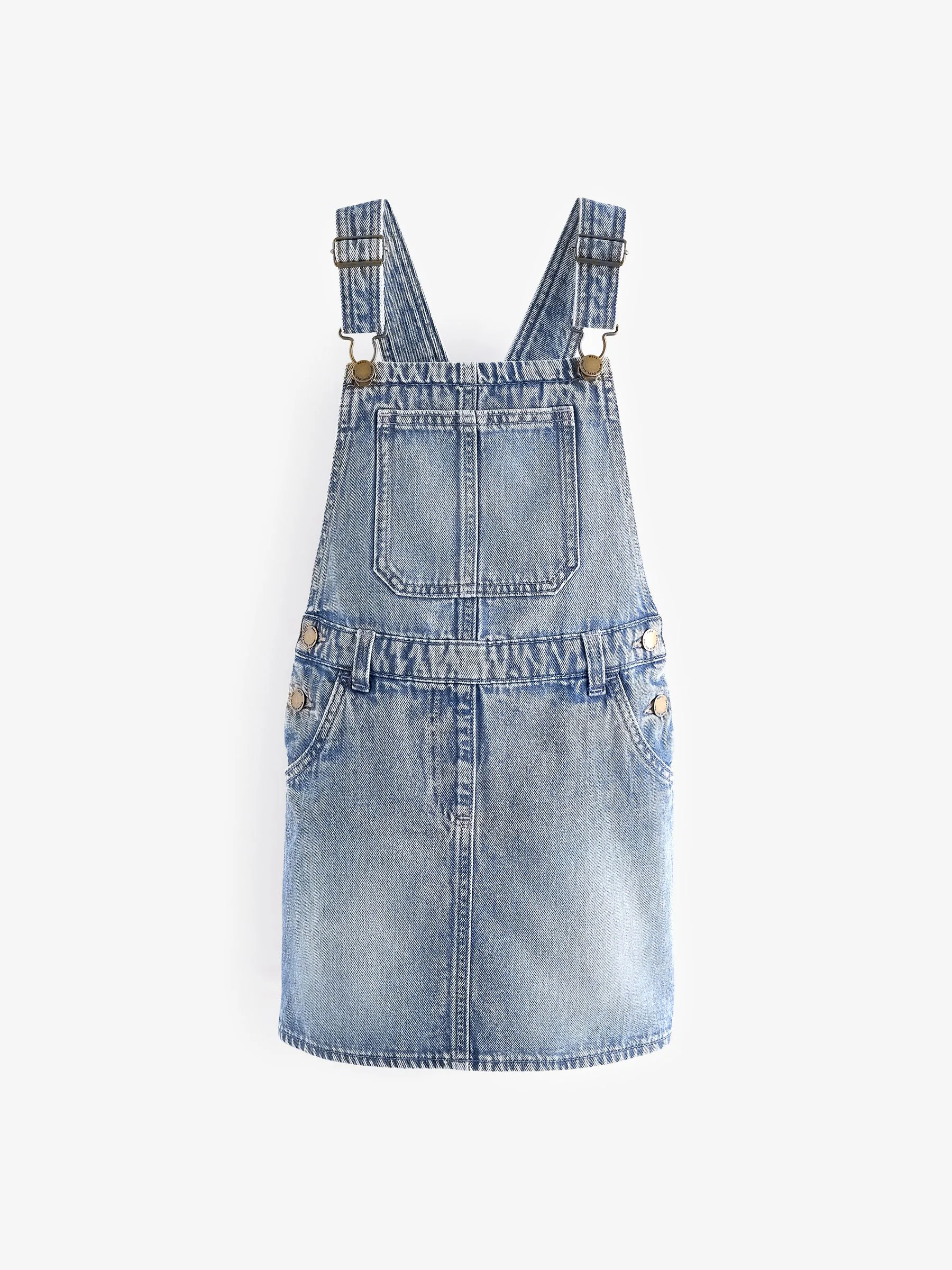 Blauw - Denim overgooier (3-16 jr)