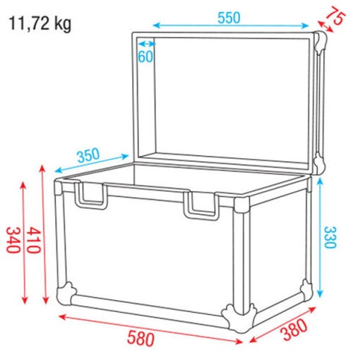 DAP Stack case 2 Flightcase 550x350x390mm