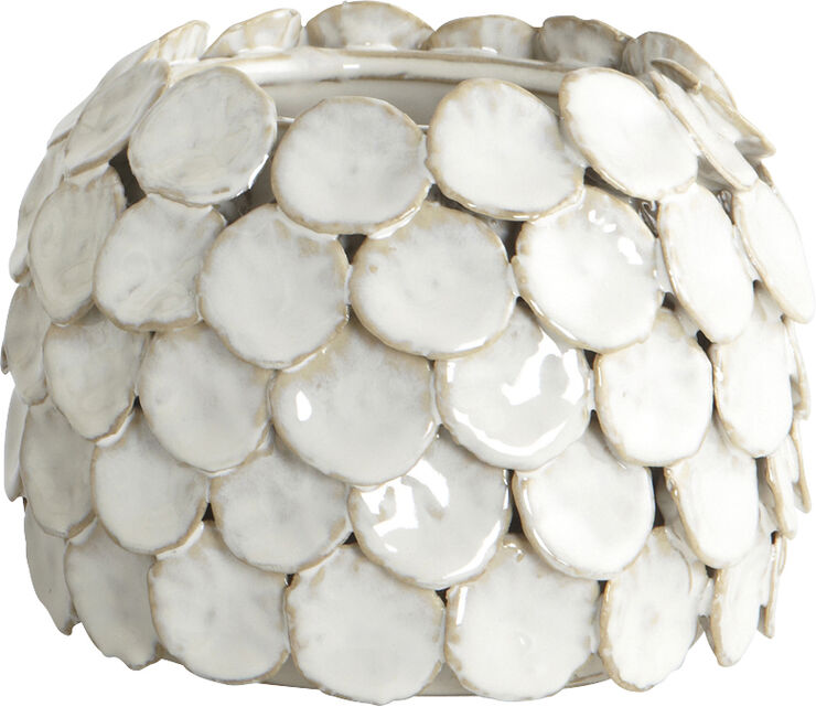 House Doctor Vase, Dot, Hvid, dia: 15 cm, h: 10 - Ch0500 Hvid