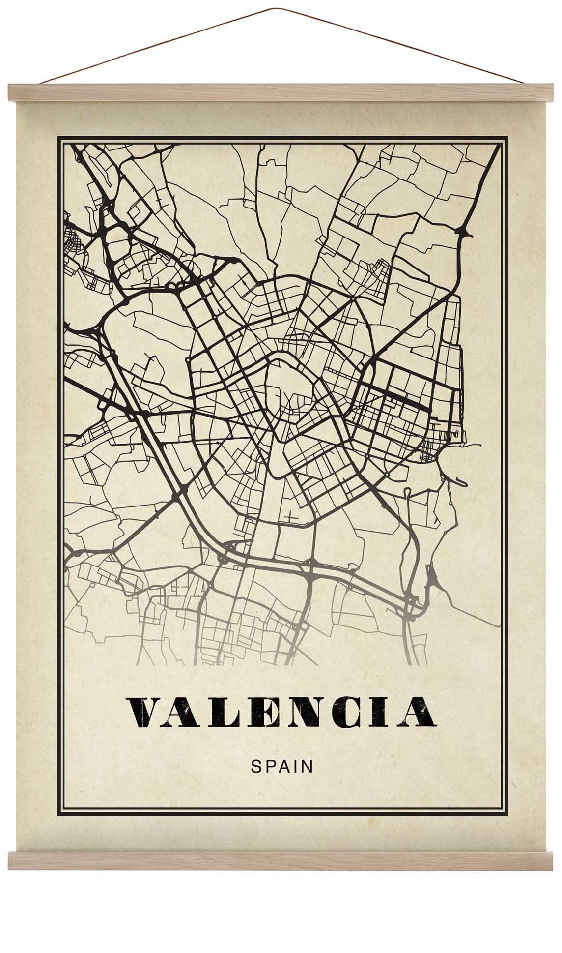 Valencia Stadt Sepia