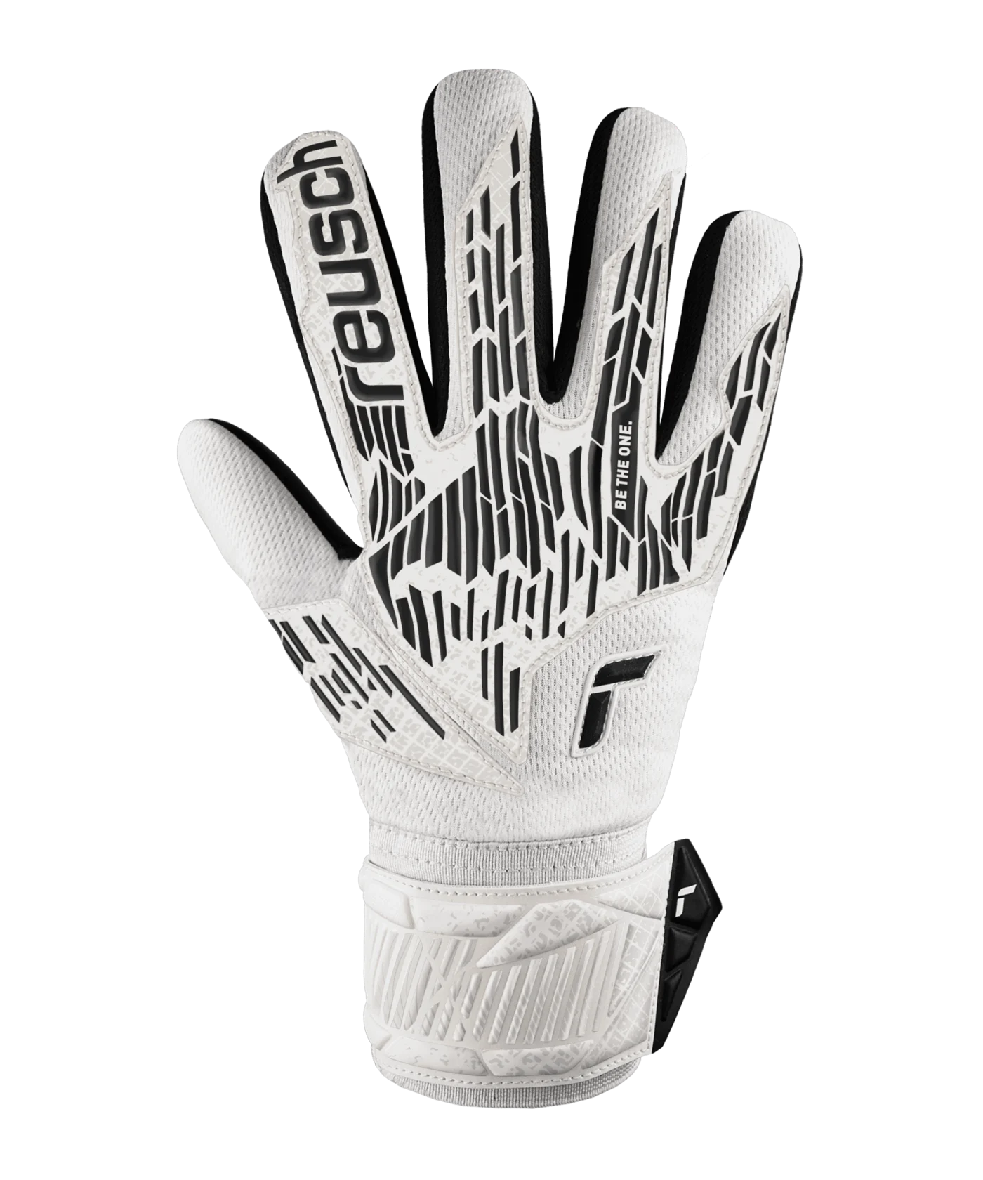 Reusch Attrakt Infinity NC Shine Bright 2024 TW-Handschuhe Weiss Schwarz F1101