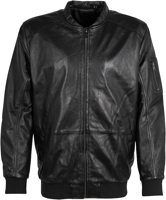 Mauritius Lederjacke »2Mkaira OS« mit Reissverschluss, Strickbündchen, Ärmeltasche