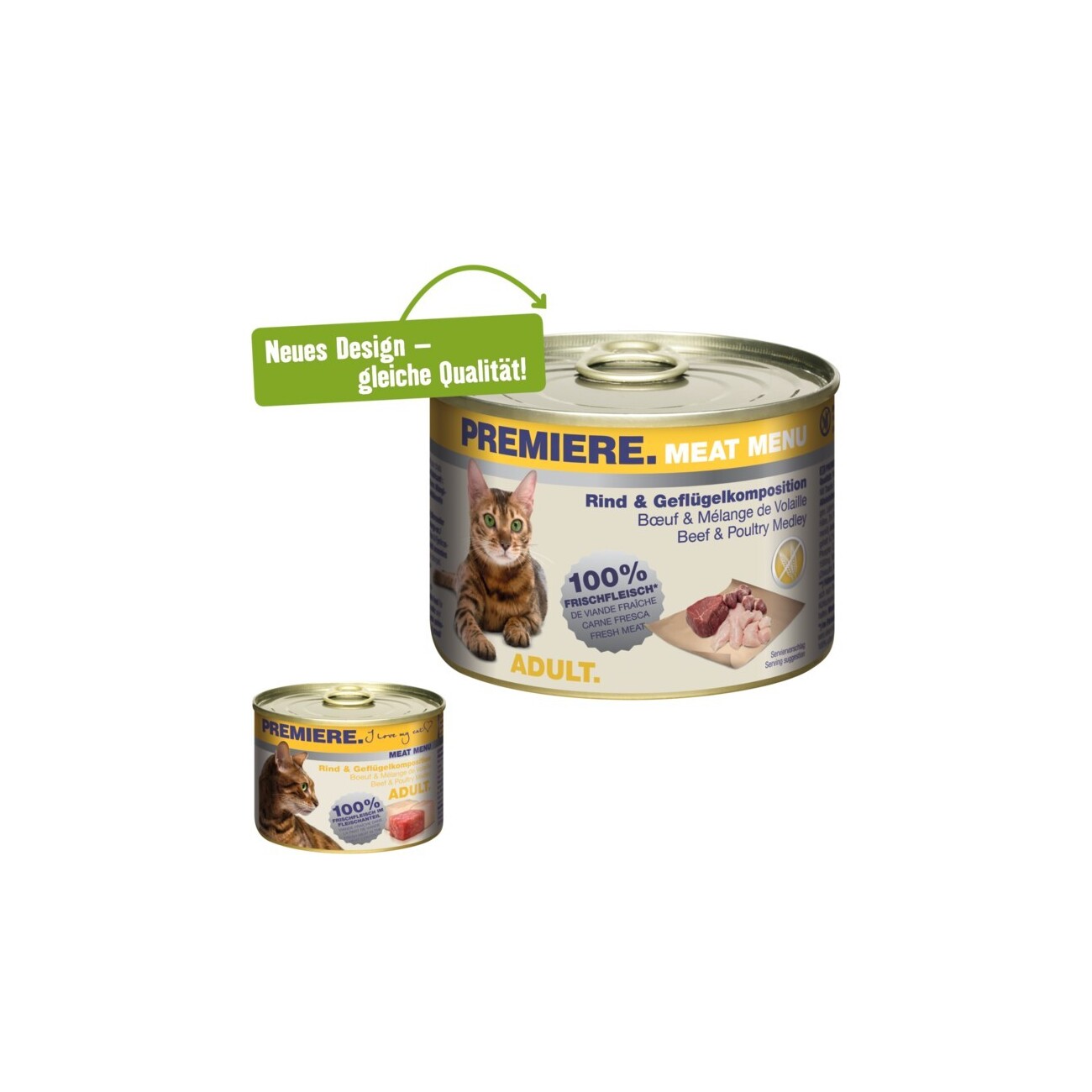 PREMIERE Meat Menu Adult Rind und Geflügelkomposition 6x200 g