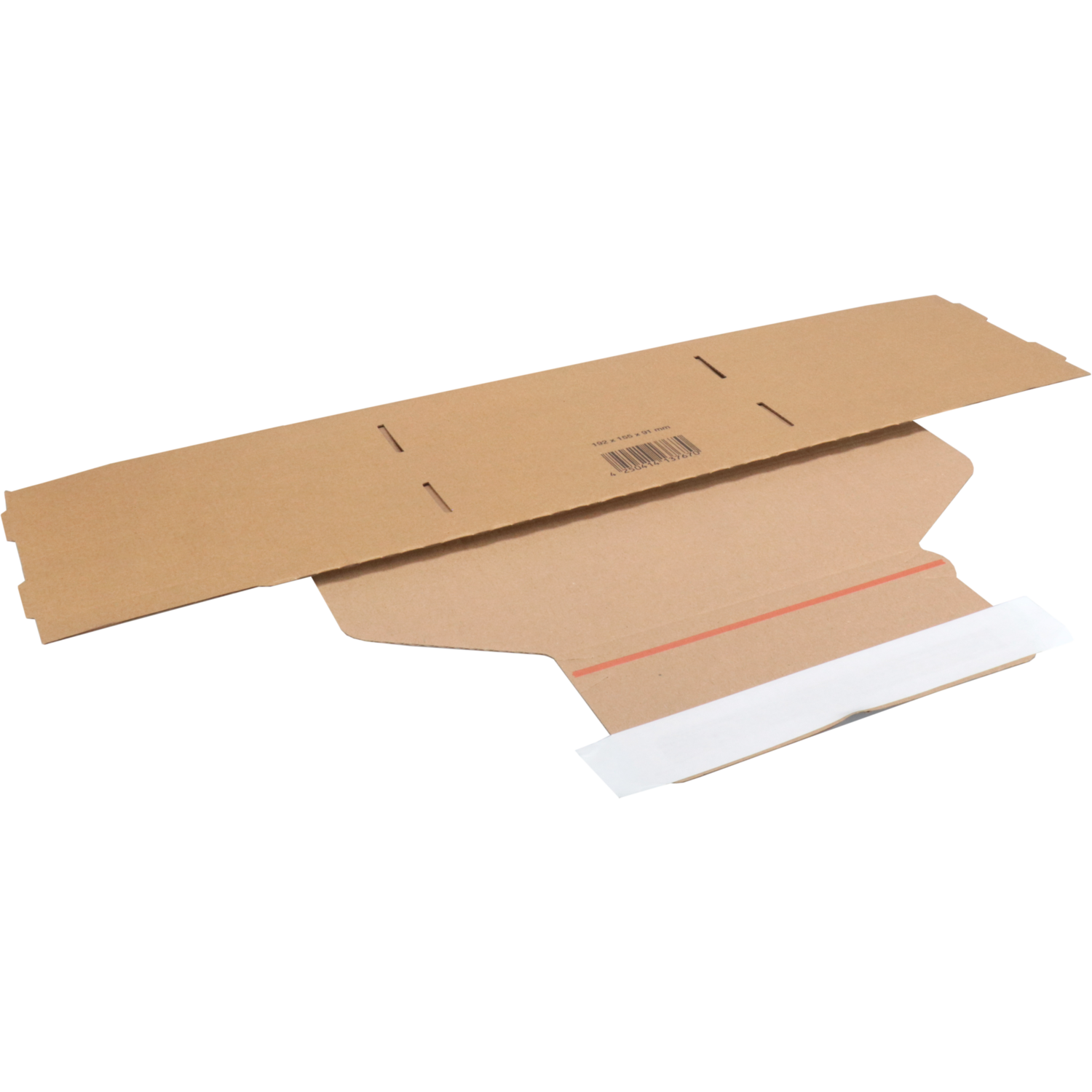 SendProof® Postpakketdoos, golfkarton, 192x155x91mm, bruin