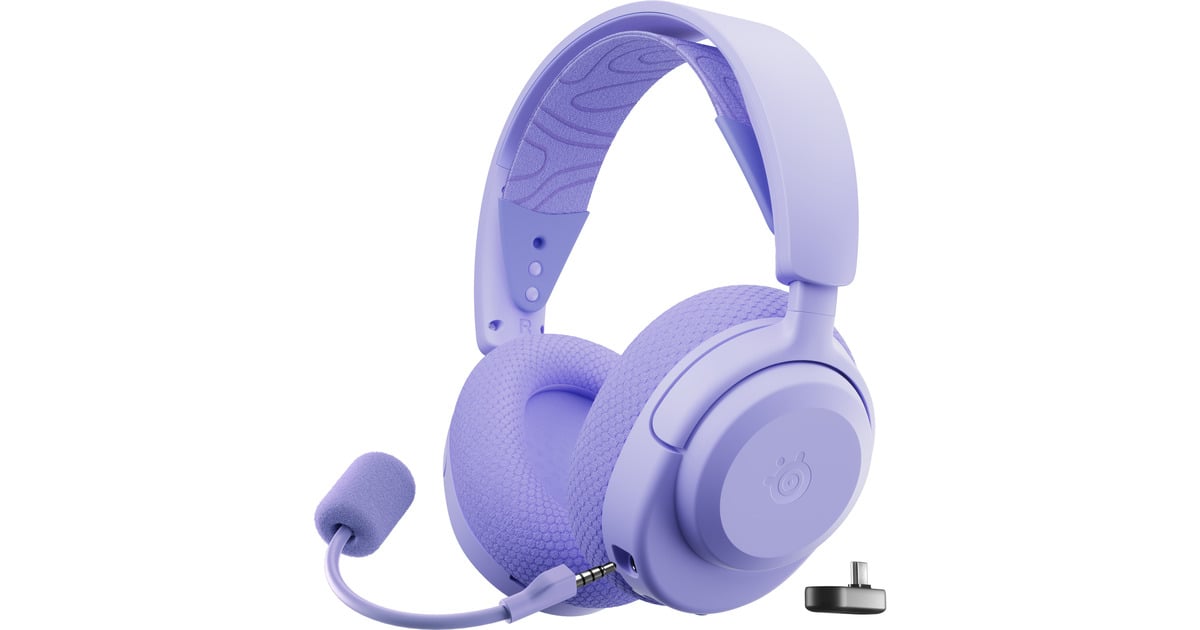 SteelSeriesArctis Nova 3X Wireless over-ear gaming headset  (Lavendel, 2.4 GHz / Bluetooth 5.3, Pc, Xbox Series X|S, Xbox One, Switch)