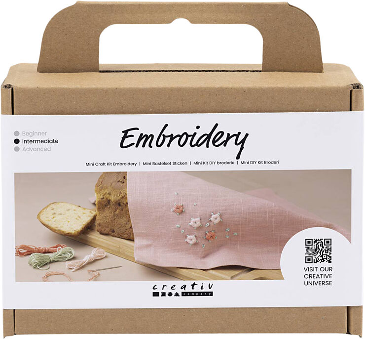 Creativ Company Mini DIY Kit Broderi, Stofserviet