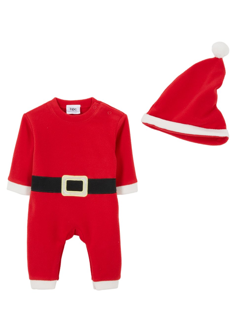 Combinaison bébé et bonnet de Noël (Ens. 2 pces.)