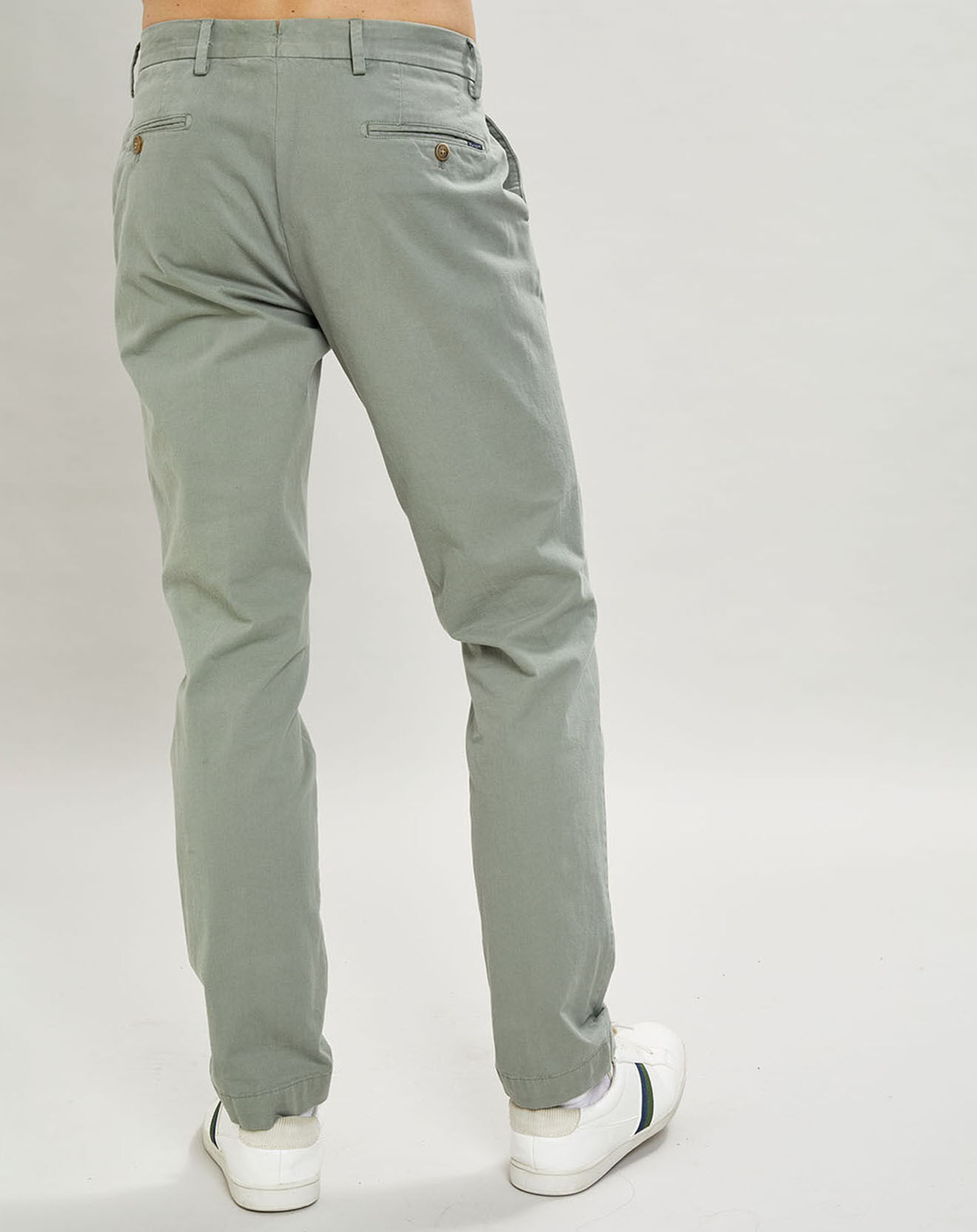 Hackett London Pantalon chino Slim Fit Core Kensington vert sauge