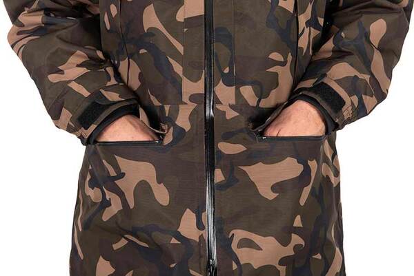 Veste 3/4 imperméable Fox RS25K Camo pour la pêche