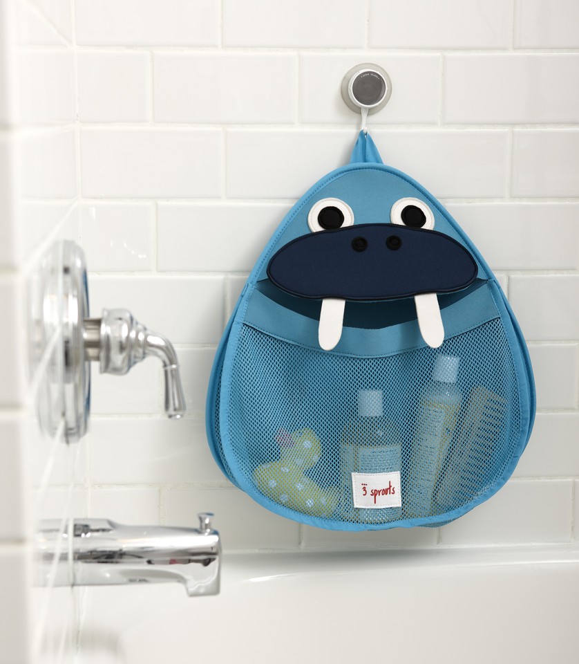 3 Sprouts - Opbevaringspose til Bad - Blue Walrus