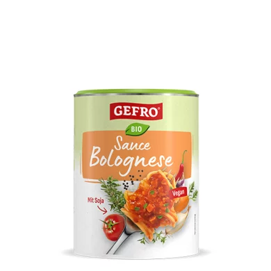 Bio Sauce Bolognese: vegan mit Soja und viel Gemüse