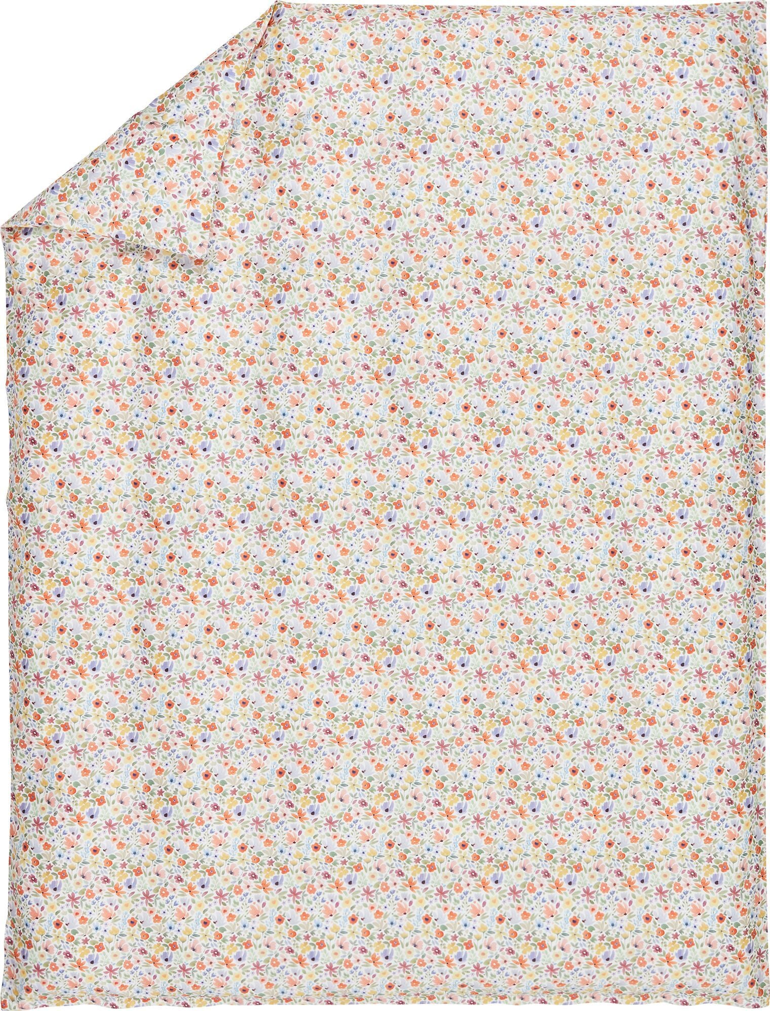 FLORES Satin-Duvetbezug - Multicolor / Duvetbezug - 160 x 210 cm