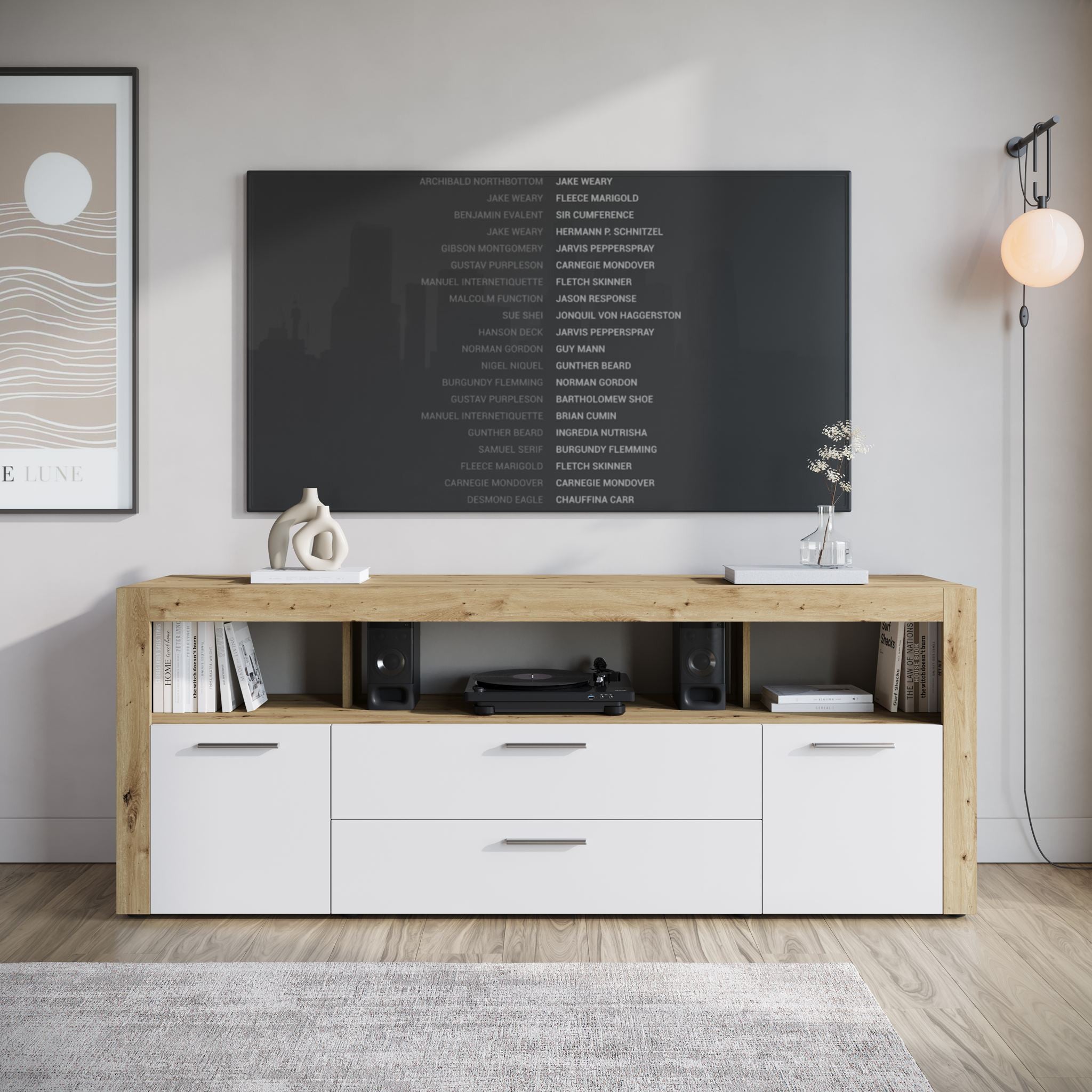 Sharon - TV-Meubel - Wit 2 - 181 cm