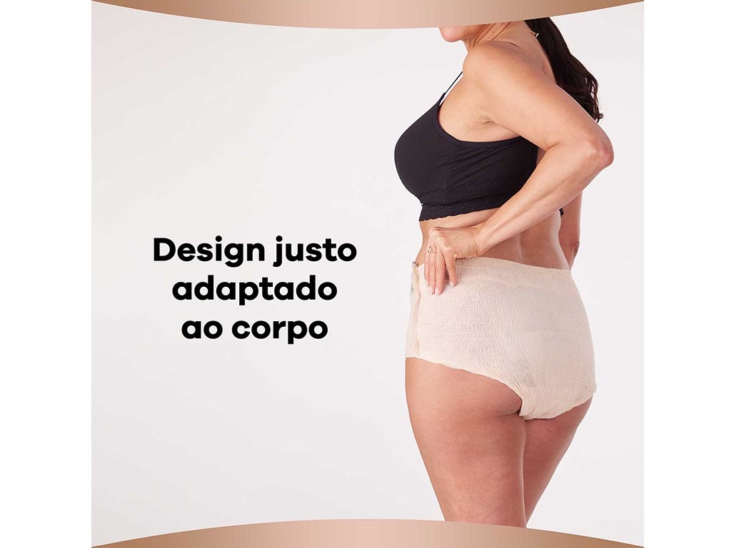 CUECAS INCONTINÊNCIA BOUTIQUE PLUS TAMANHO MÉDIO BEGE AUSONIA DISCREET 9 UN