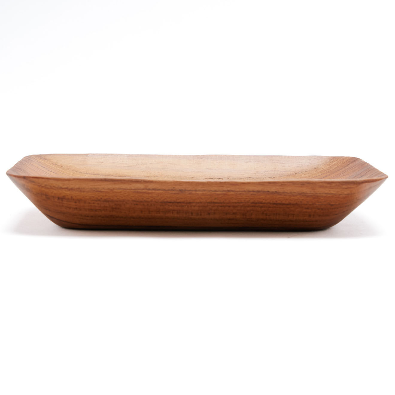 Bazar Bizar Plat en teck naturel - 13x9 cm