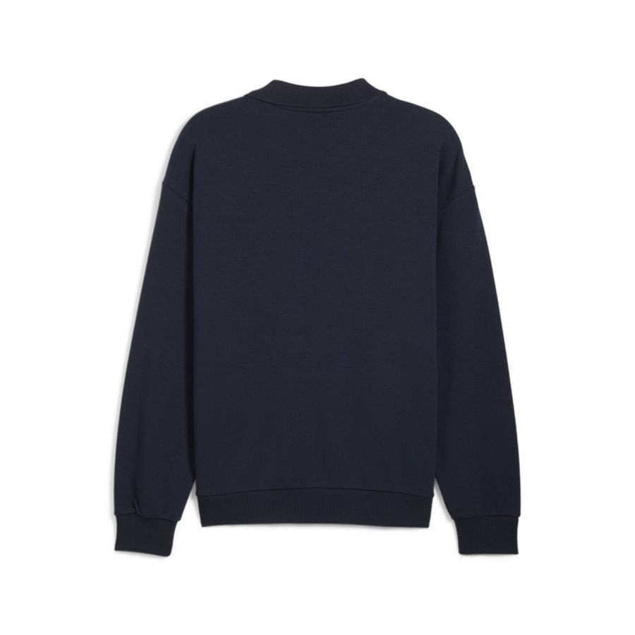 MCFC ftblCulture  Sweat Drill Top Club Navy-Silver Mist
