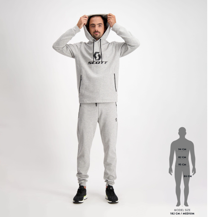 SCOTT Tech Hoody, Grå