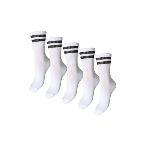 Pieces Cally 5-pak Strømper, Bright White