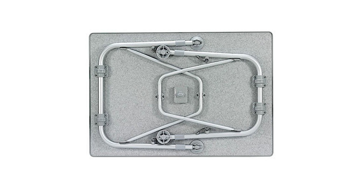 WestfieldAircolite 80 tafel  (Donkergrijs/aluminium)