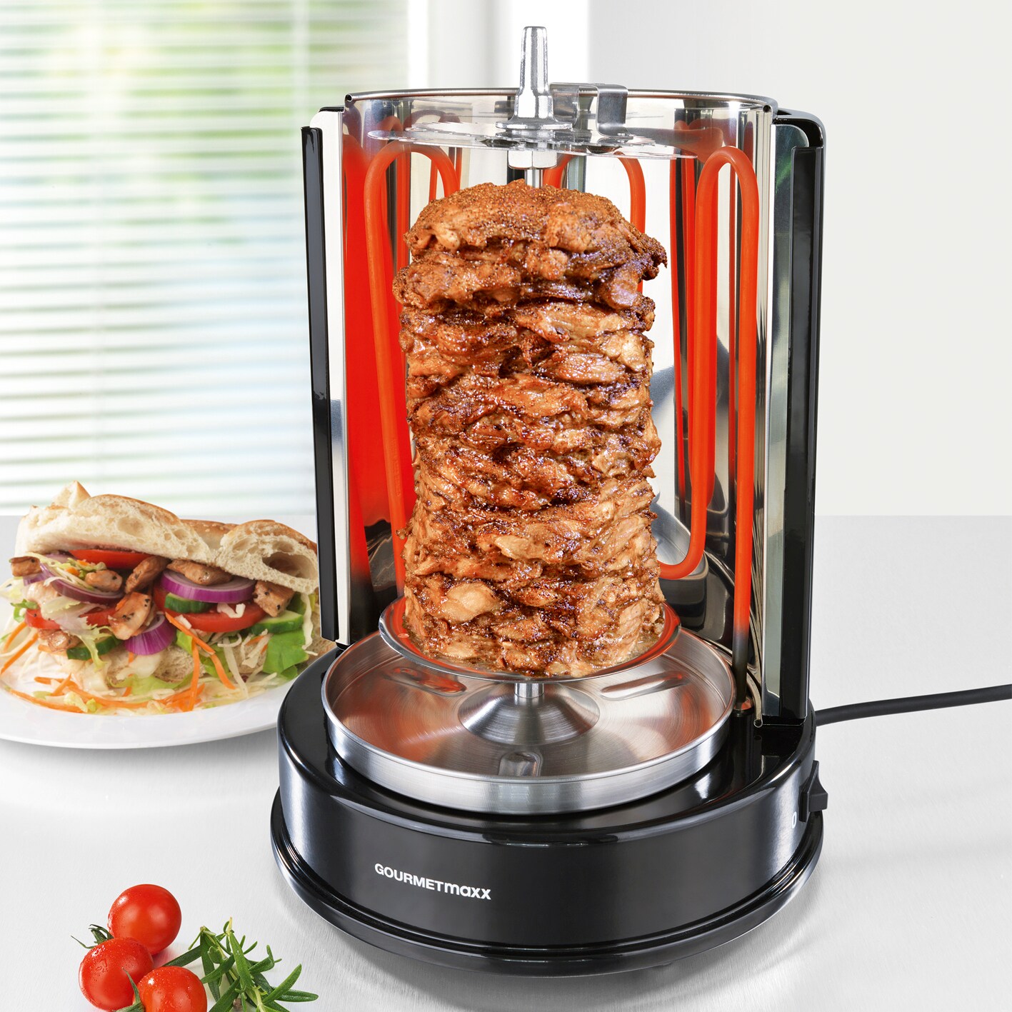 GOURMETmaxx Dönergrill 1400 W, schwarz
