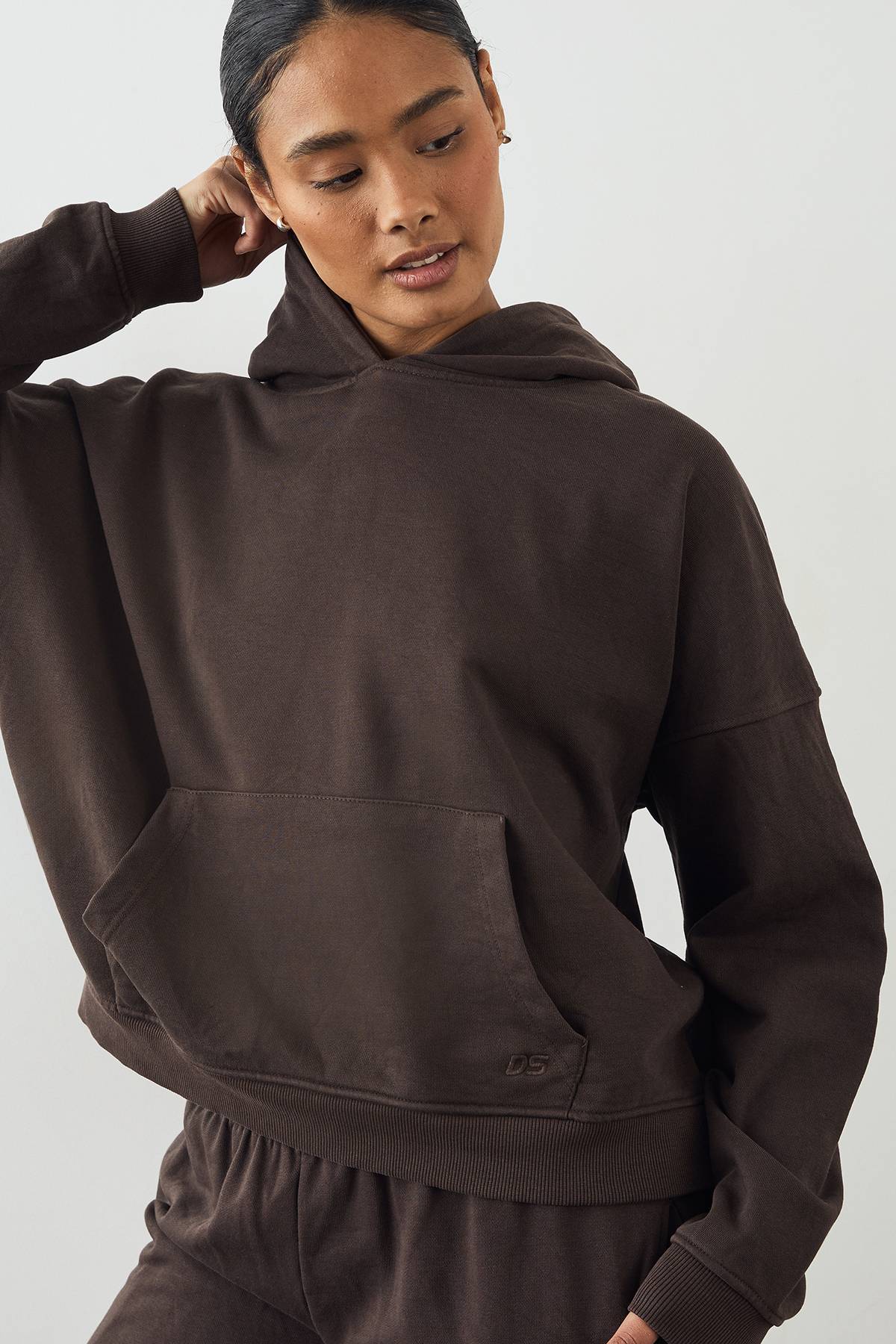 Sweat à Casynthétiqueche Surdimensionné DSGN Studio Premium Poids Lourd Délavé