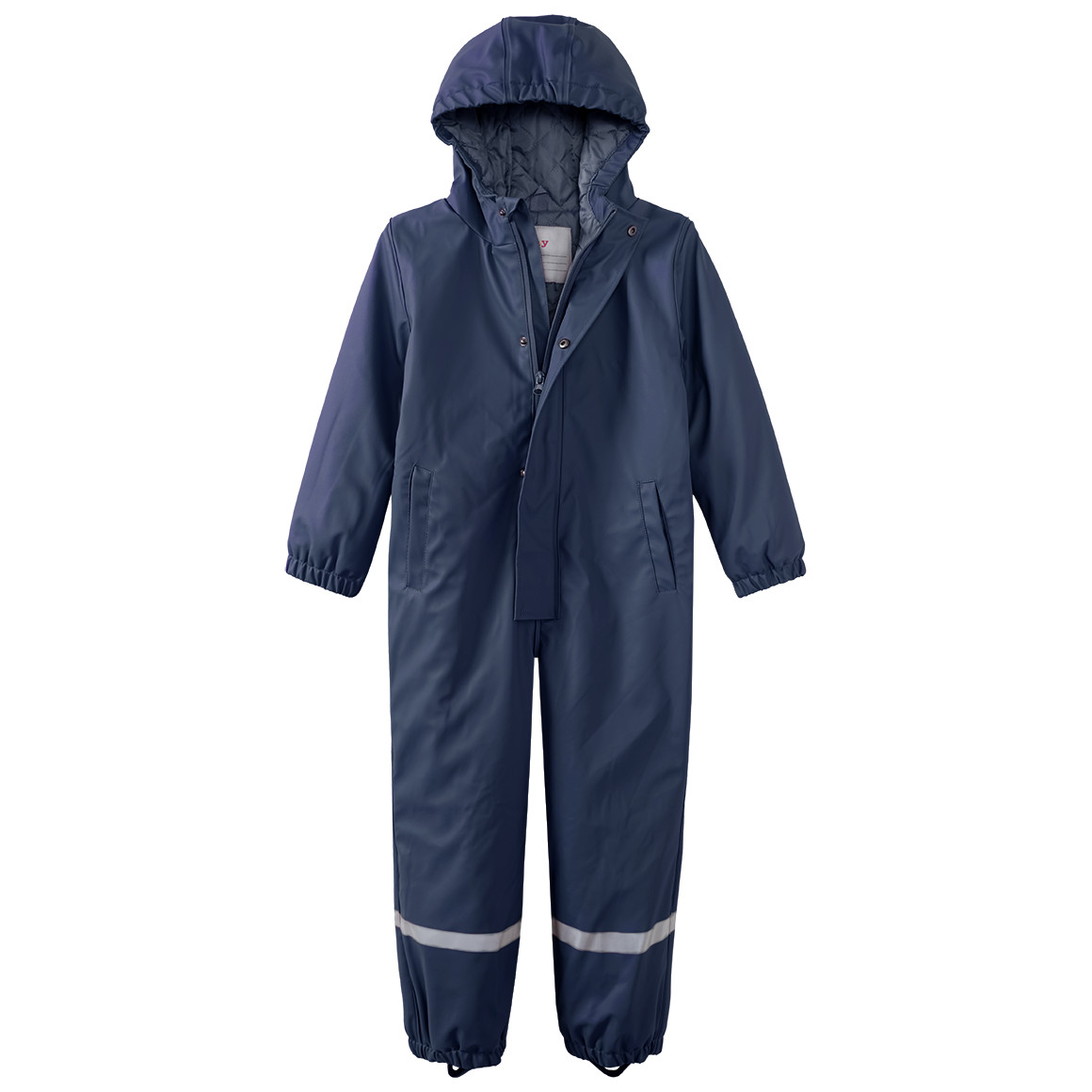 Famy Kinder Regenoverall mit gestepptem Futter dunkelblau