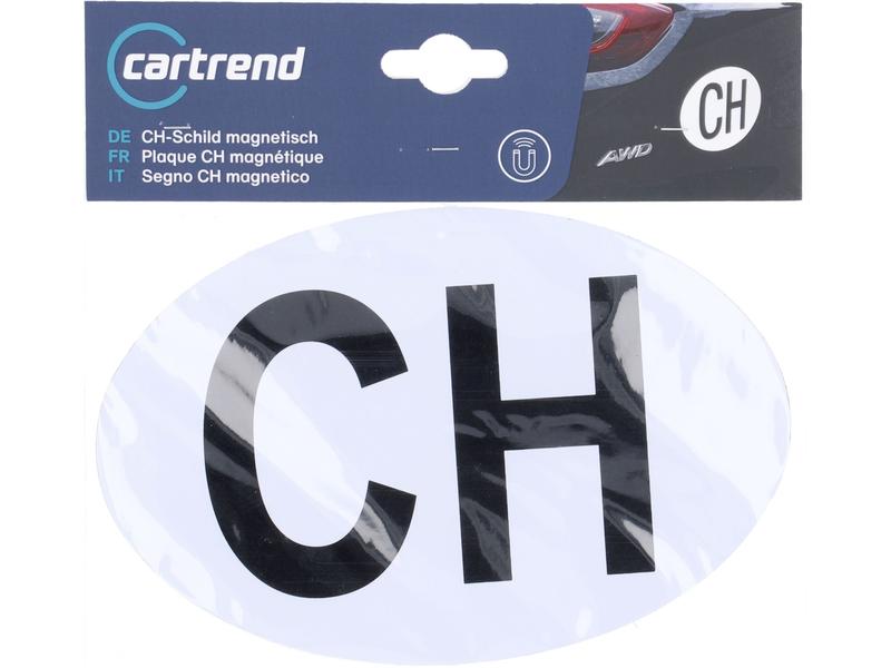 cartrend Schild CH magnetisch Landeskennzeichen der Schweiz