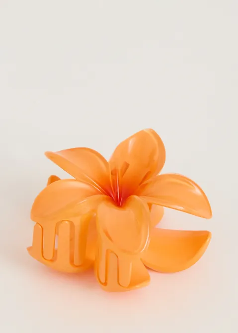 Haarclip bloem oranje (ORA)
