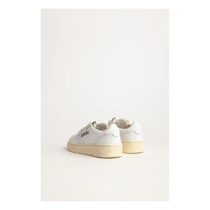Autry Baskets Kids Medalist Low Cuir | Blanc