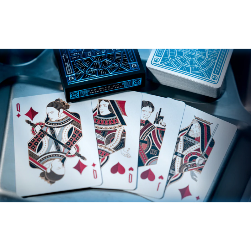 Jeu de 54 cartes Bicycle - Star wars - Light side bleu