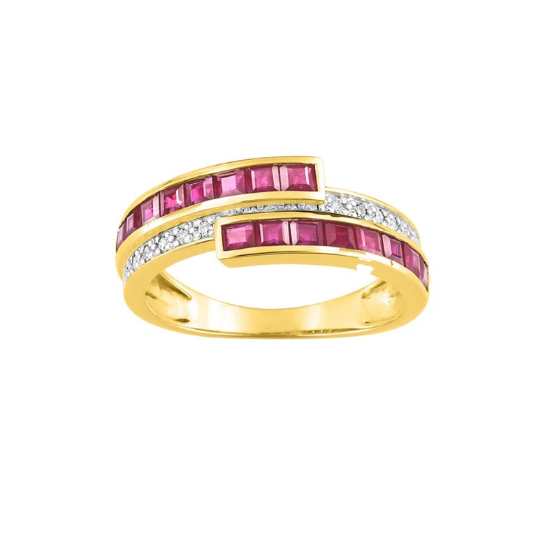 Bague femme - Rubis - Or 18 Carats