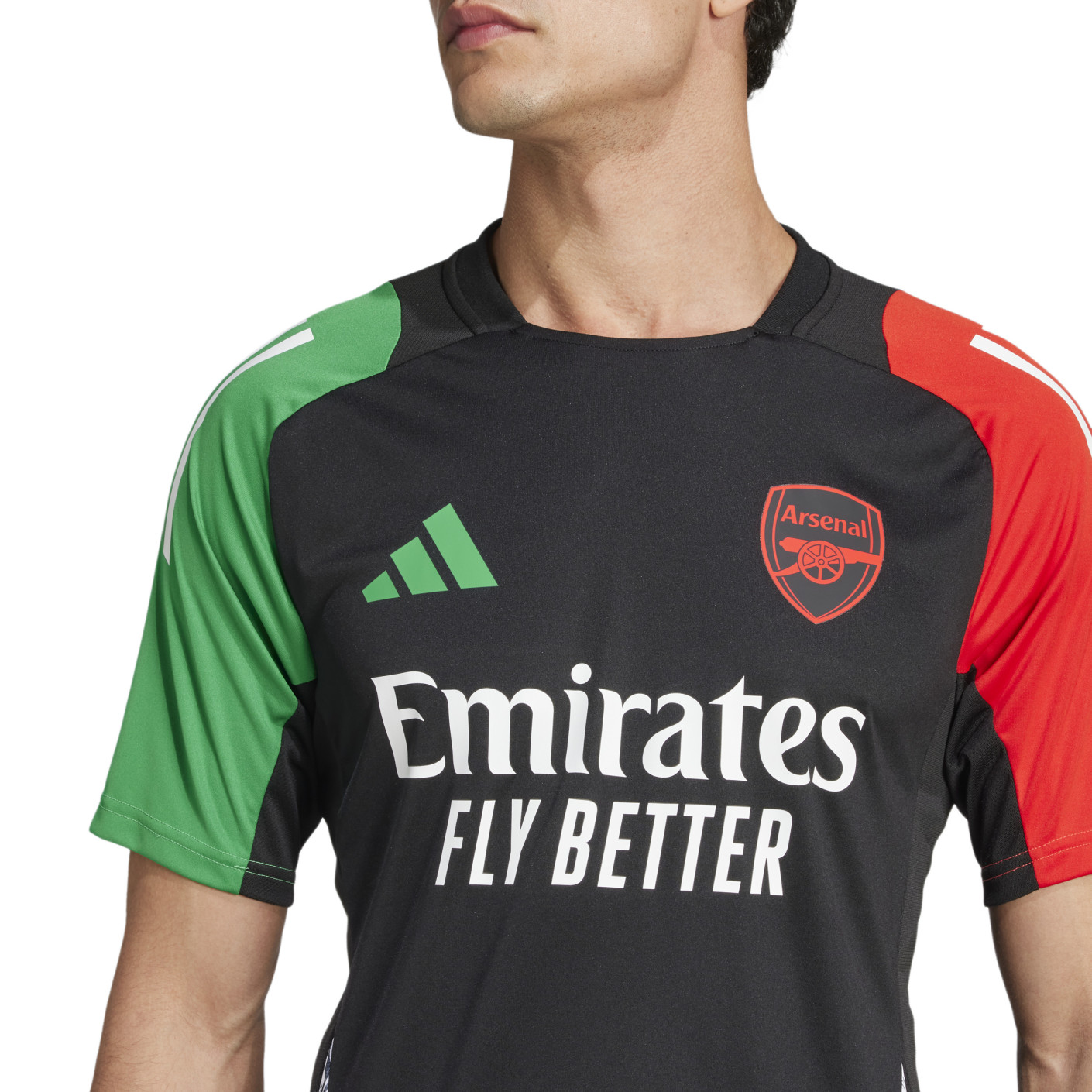 Adidas Arsenal Trainingsshirt Europees 2024-2025 Zwart Rood Groen Wit