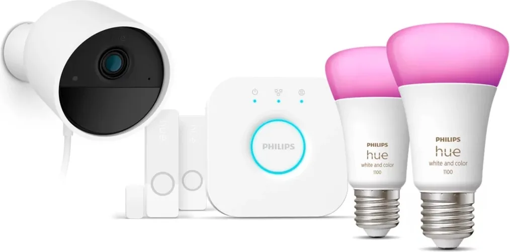 Philips Hue Secure kit de démarrage avec caméra Caméra de surveillance