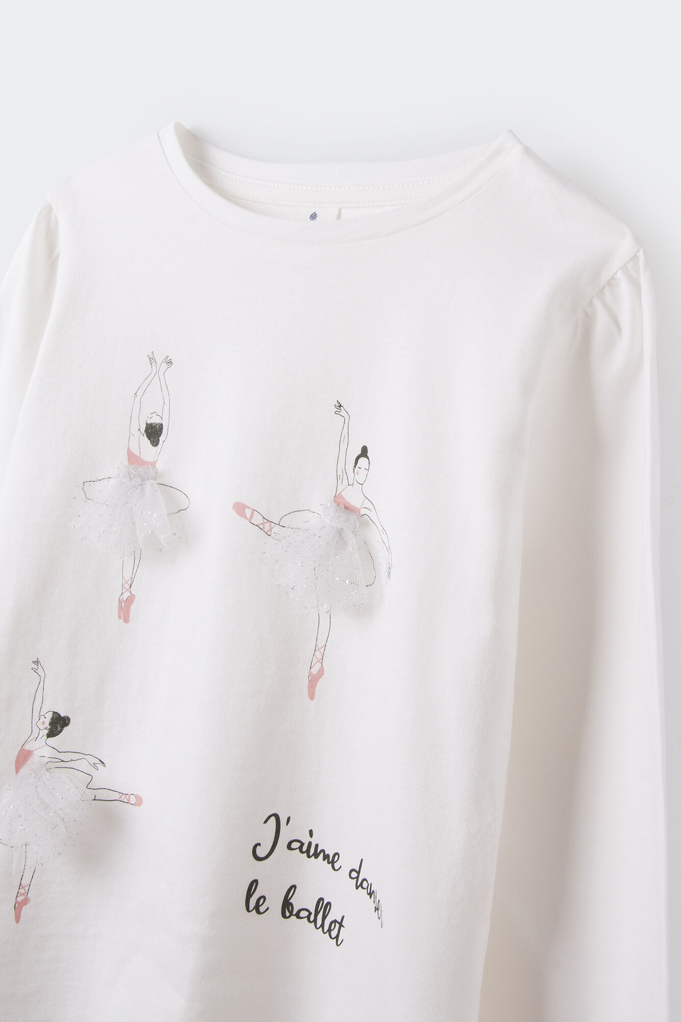 Camiseta de balé feminina
