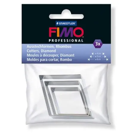 STAEDTLER® FIMO® Accessoires Ausstechform Raute, 3 Stück