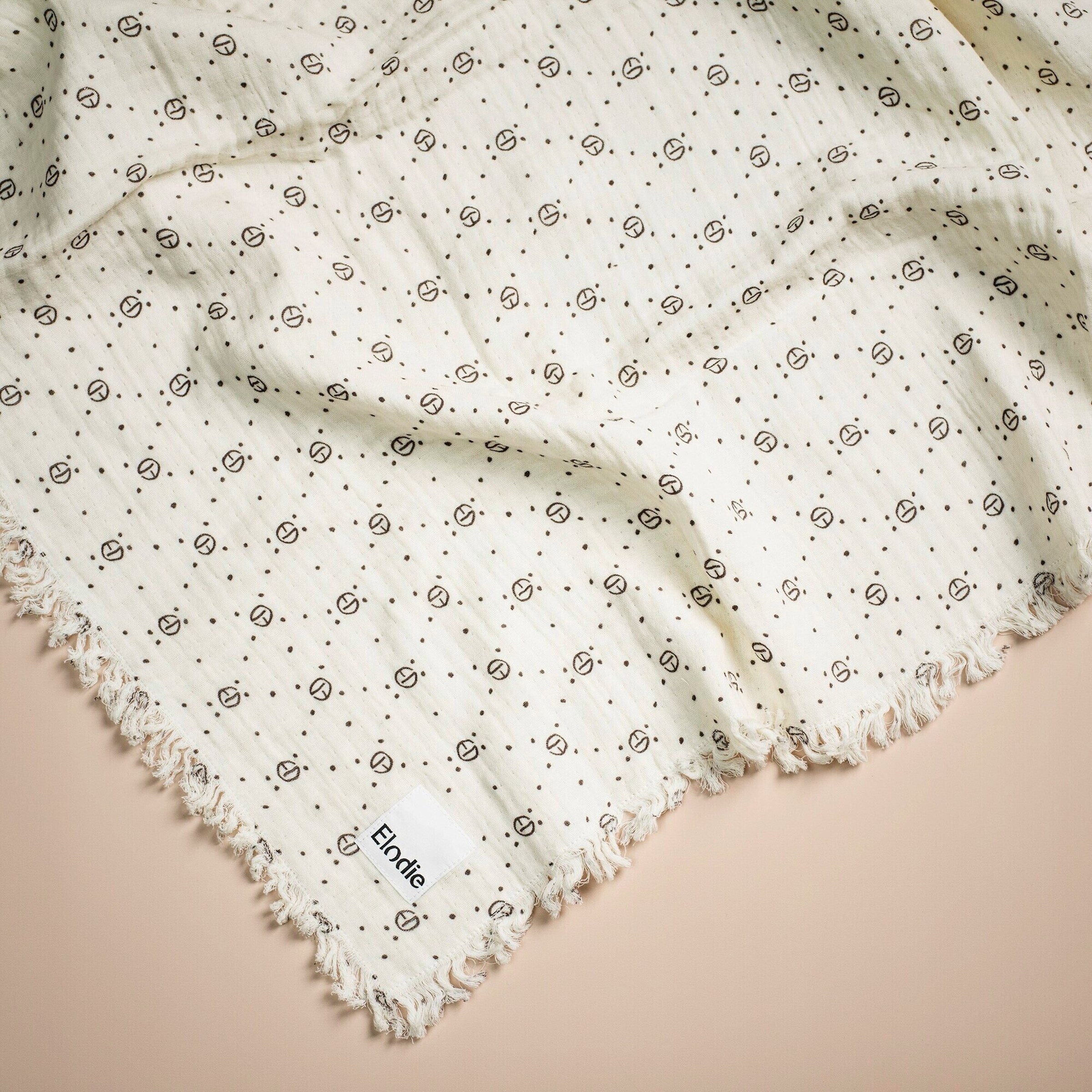 Elodie Soft Cotton Decke - Monogram