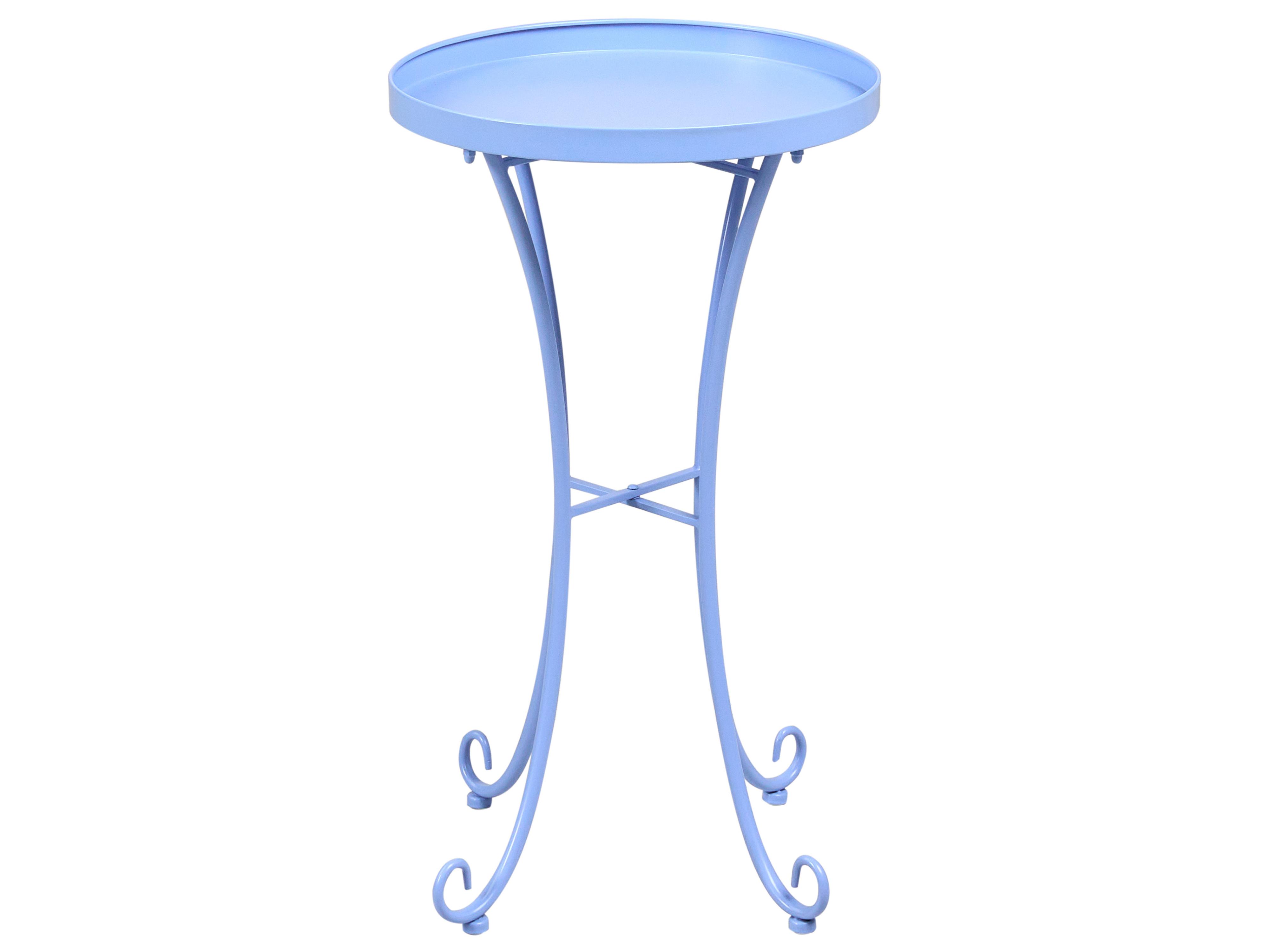 Tuin bijzettafel CAVINIA 40 cm 40 cm Metaal Lichtblauw